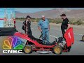 JAY LENO TAKES A RIDE IN A SOUPED UP LAWN MOWER Jay Leno S Garage