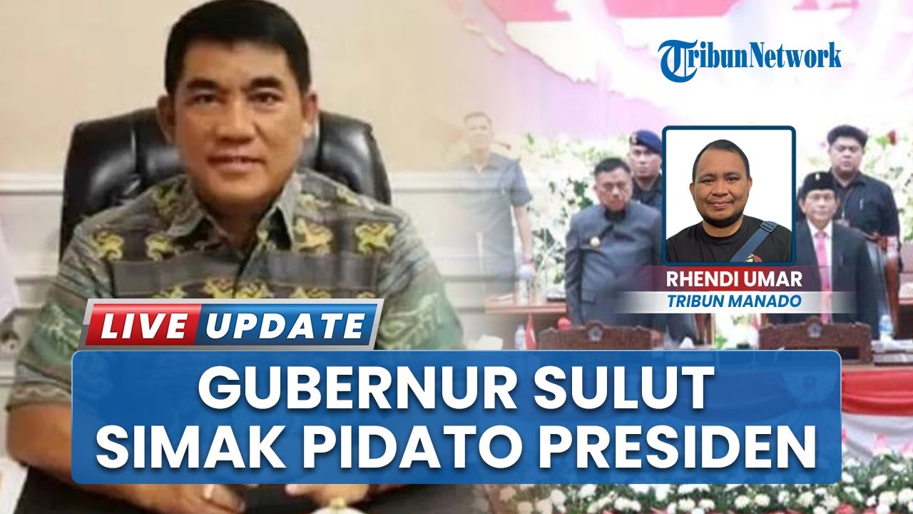 Gubernur Sulawesi Utara Yulius Selvanus Komaling Mendengarkan Pidato Kenegaraan Presiden RI