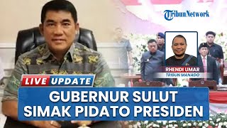 Pejabat Pemprov Sulut Simak Pidato Kenegaraan Presiden Prabowo Subianto dengan Tertib di Kantor DPRD