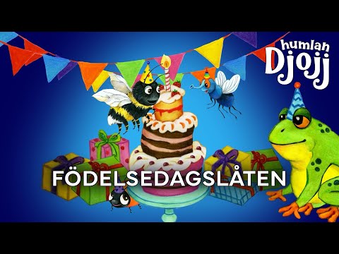 Humlan Djojj - Födelsedagslåten (Animerad musikvideo)