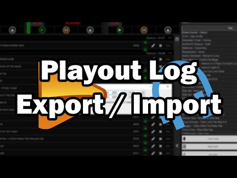 “Playout Log Export / Import (Saving / Loading Playlists)” by PlayIt Software
