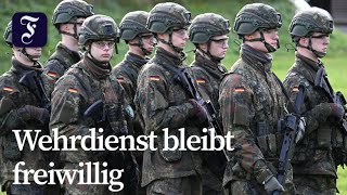 Koalition einig über Wehrdienst