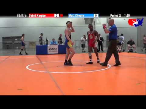 Sahid Kargbo vs. Matt Cimato at 2013 Junior Nationals - FILA - FS
