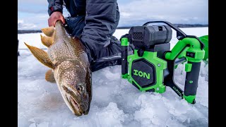 The all new Ion Alpha Plus ice auger!