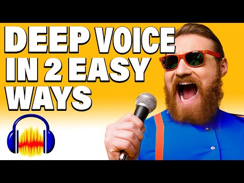 How YOU can get a DEEP VOICE as well - in Audacity!