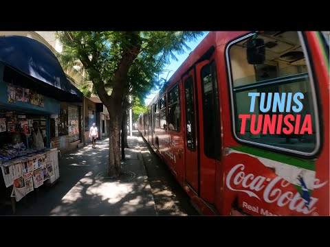 Tunis Centre Walking Tour - Tunisia 🇹🇳 4k
