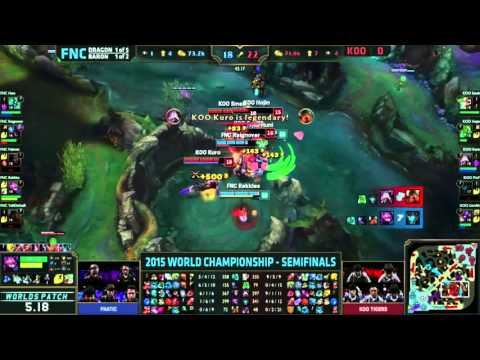 KOO Kuro Kassadin Quadrakill Vs Fnatic | LoL World Championship 2015