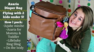 Azaria Diaper bag! Flying with 2 kids under 5!