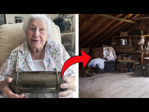 Old Lady Finds Time Capsule In Attic – What’s Inside Makes Her Burst Into Tears