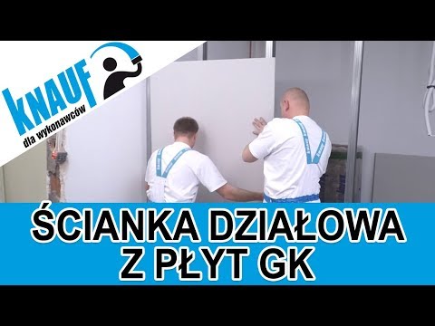 Montaż ścianki działowej z płyt gipsowo-kartonowych w systemie W111 - zdjęcie