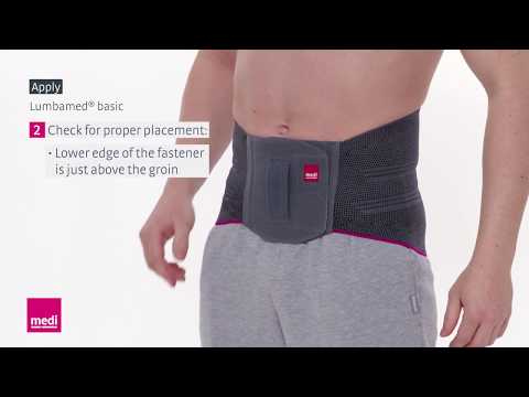 Lumbamed® basic – How to Apply the Back Support | medi USA