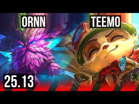 ORNN vs TEEMO (TOP) | KR Master | 25.13