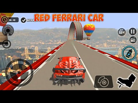 Impossible Car Tracks 3D - Red Car Driving Stunts Simulator - Level 20 Completed Android Gameplay