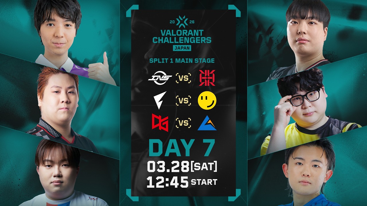 VALORANT Challengers Japan 2026 Split 1 Main Stage Phase 1 Day 7
