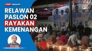 Prabowo-Gibran Konsisten Unggul Versi Quick Count, Relawan Ndaru Sujud Syukur di Posko Mangunsakoro