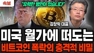 [속보] 미국 월가에 떠도는 비트코인 폭락의 충격적 비밀 (김창익 대표 / 1부)