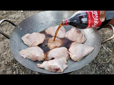Tasty Roasted Chicken Thigh with Coca Cola Recipe / Kdeb Cooking