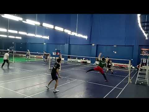 Badminton MuhibbahTeam Men's Double Social Sparring - Nabil / Wai Yip Vs Iqbal / Eddie