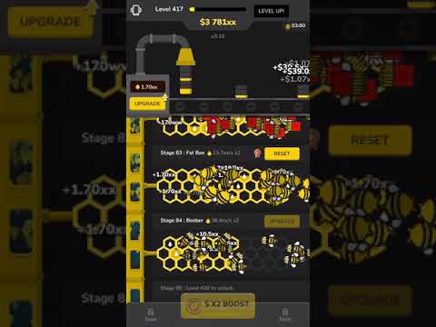 Bee Factory Gameplay Part 84 - Stage 85 (Panda Bee) unlocked
