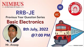 RRB - JE  | Previous Year Question Series | Basic Electronics | ECE | Free online Coaching | Lect.-2