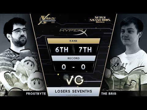 XCS Finals SSBM -  The Brig (Captain Falcon) Vs.  Frostbyte (Ice Climbers) Smash Melee Losers Top 8