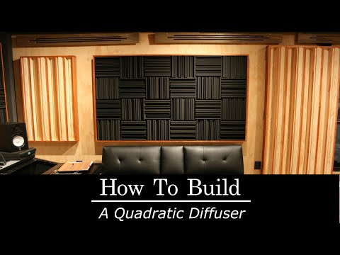 How To Build An Acoustic Quadratic Diffuser - DIY