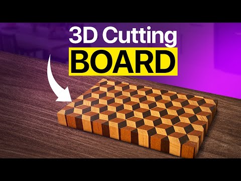I Made a 3D Cutting Board That Will Blow Your Mind! 🤯 (Easier Than You Think!)