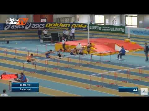 CESCA MANOJLOVIC 60 Hs Promesse Uomini   Batteria 4   Campionati Italiani Indoor 2018
