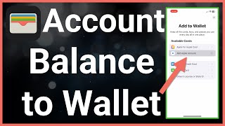 How To Add Apple Account Balance To Wallet