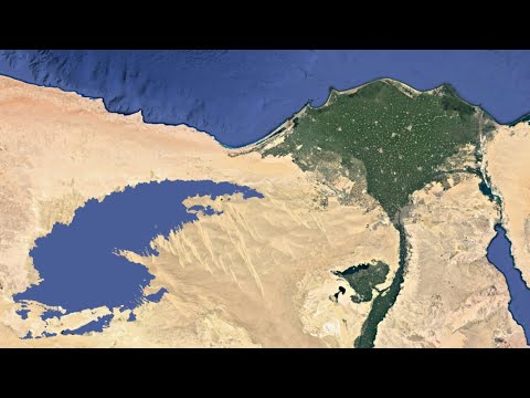Egypt's Desert Miracle plan for a Qattara Canal to Green its Desert in becoming World's Exporter