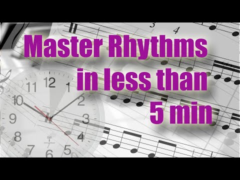 Master rhythms in less than 5 minutes. Music reading training