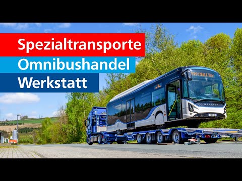 Spezialtransporte für Omnibusse. 6 Achsen und jede Menge Feingefühl.