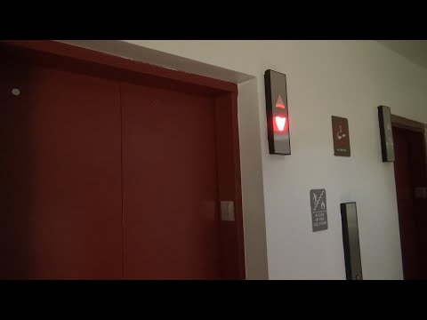 Modernized Otis Traction Elevators in the Red Garage at the Galleria Mall in Dallas, TX