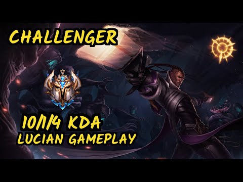 XDSMILEY (LUCIAN) vs EZREAL - 10/1/4 KDA BOTTOM ADC CHALLENGER GAMEPLAY - EUW
