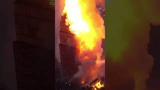 The largest bonfire in the world takes place at a festival in Norway #shorts