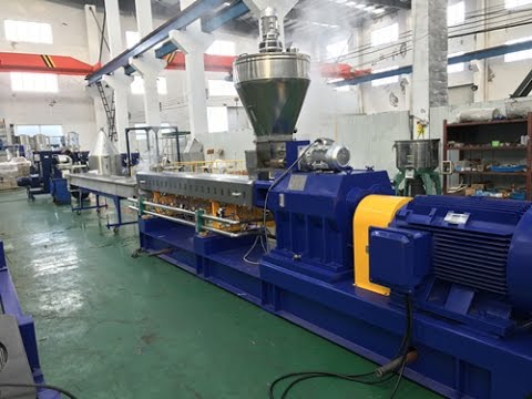 Extrusion Technology Agglomerated PE Film Co-rotating Twin Screw Extrusion Design Kerke Extruder