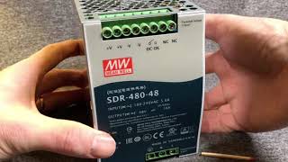 Mean Well SDR-480-48 Zdroj na DIN 480W 48V