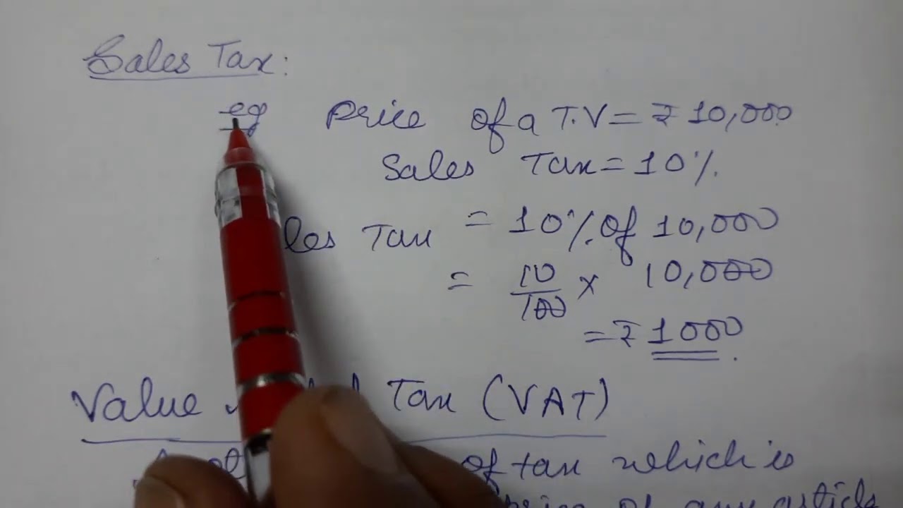 Sales Tax/Value Added Tax ,GST ,Chapter 7, Comparing Quantities, Class 8, Mathematics