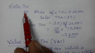 Sales Tax/Value Added Tax ,GST ,Chapter 7, Comparing Quantities, Class 8, Mathematics