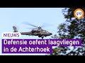 Helikopters van defensie vliegen laag over de Achterhoek