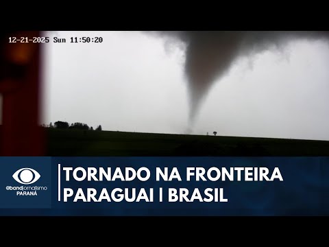 Tornado é registrado no Paraguai a menos de 60 km do Paraná