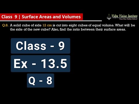 Class 9 Maths, Exercise 13.5 - Q 8 🌟 Surface Areas and Volumes 🌟 NCERT, CBSE 🎯