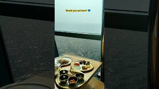 Cruise Lunch Date with Ocean View 💙✨| Lunch with a View on Cruise 🌊🍽️ | Dreamy Sea Vibes #cruiselife