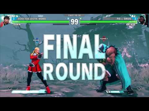 ESL King of the Hill SFV - Justin Wong (Karin) / Smug (Balrog) /  KBrad (Cammy)
