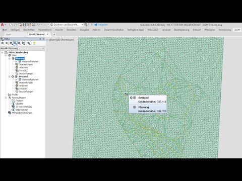 WS LANDCAD - Geländehöhen in Mausposition anzeigen
