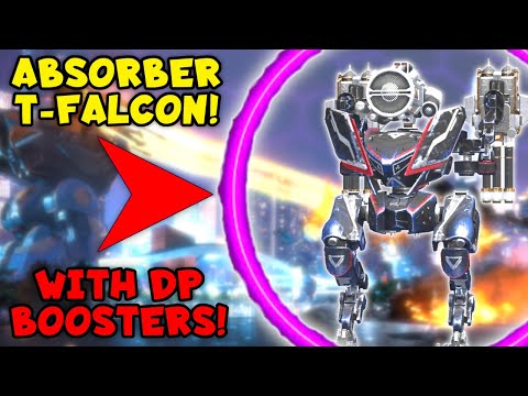 T FALCON With ABSORBER SHIELD! The Toughest Tank In The Game | War Robots MK2 Max Gameplay WR
