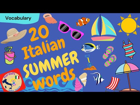 20 Italian SUMMER words