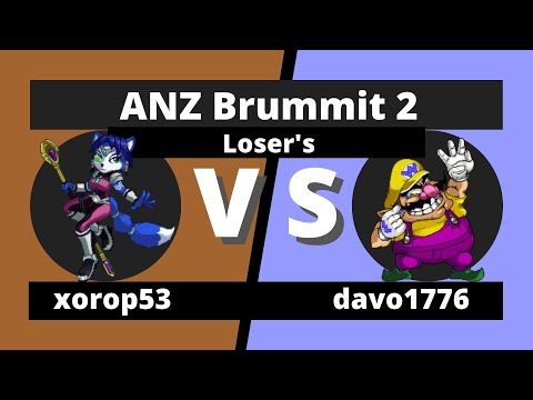 xorop53 (Krystal) vs. davo1776 (Wario) - SSF2 Loser's - ANZ Brummit 2