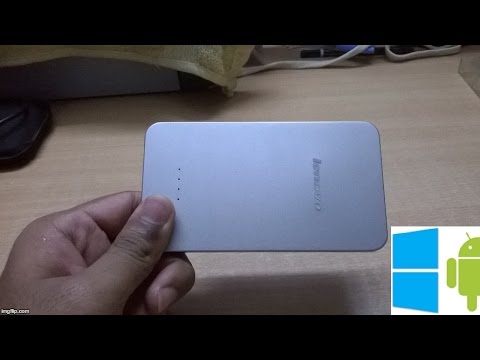 9) Lenovo pb410 5000 mah slim aluminium powerbank slideshow