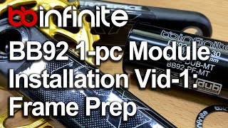 Yeti BB92 1-pc BBInfinite Module and RaceFace Next SL Install Vid-1: Prep